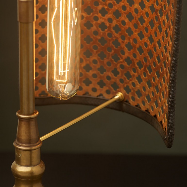 Guard Shield Steampunk Desk Lamp