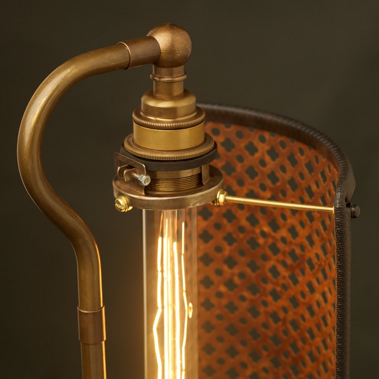 Guard Shield Steampunk Desk Lamp