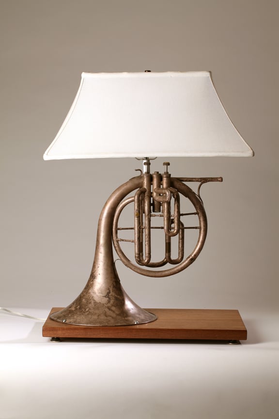 Antique Horn Lamp