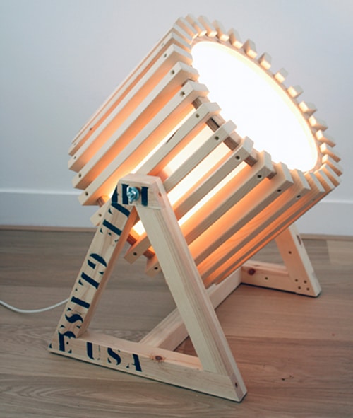 Wood Projector Lamp