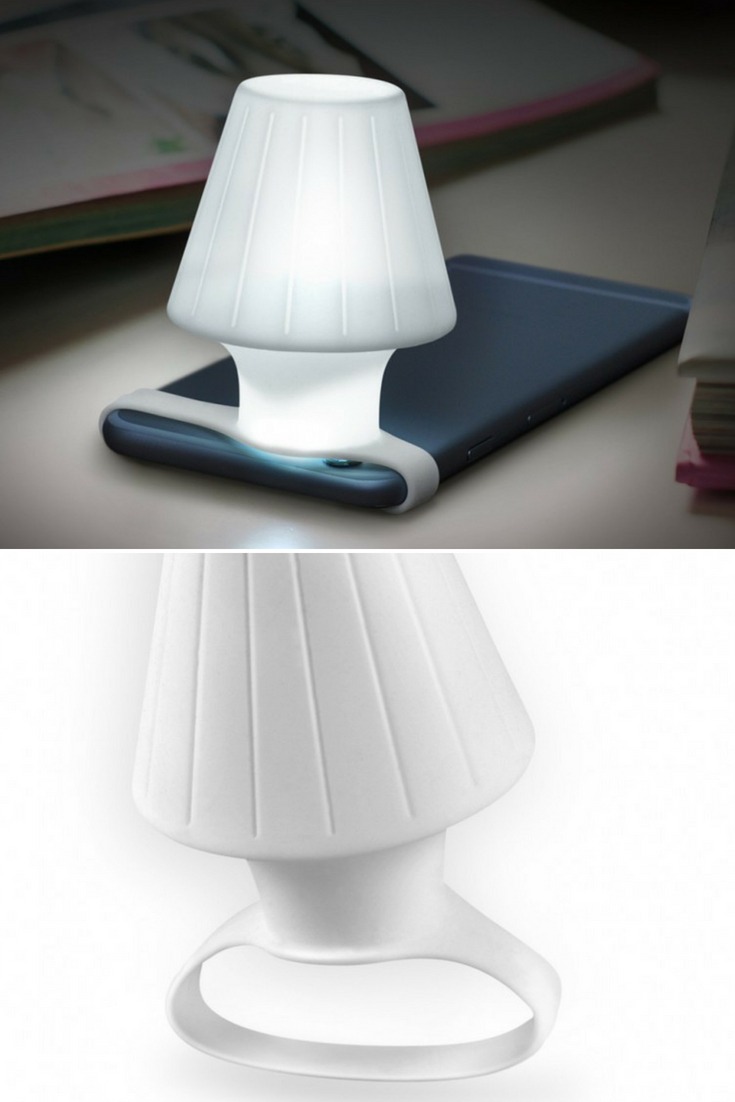 Travelamp: Turns Your Phone’s LED Flash Into A Table Lamp 1 - Lamps - iD Lights Travelamp: Turns Your Phone’s LED Flash Into A Table Lamp