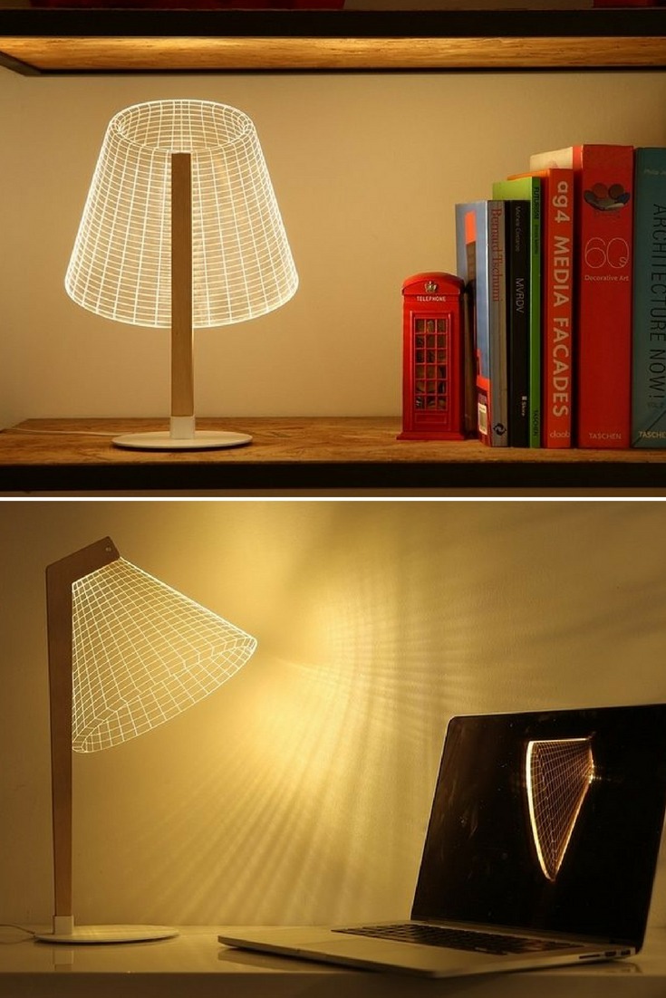 Bulbing: 3D Classic-Cool Optical Illusion Desk Lamps