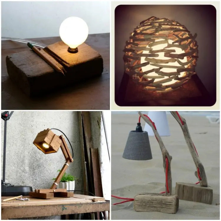 8 Best Handmade Wooden Desk Lamps Id, Handmade Wooden Table Lamps