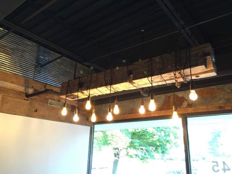 Barn Wood Beam Light Fixture