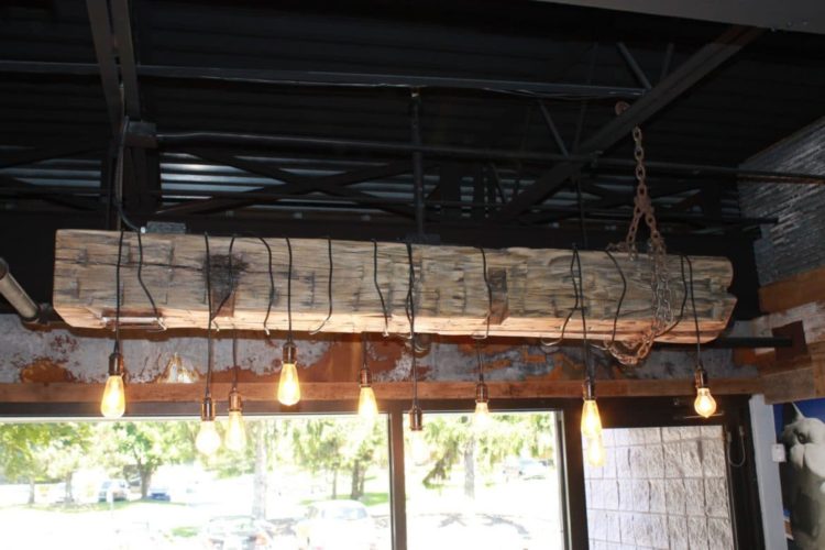 Barn Wood Beam Light Fixture