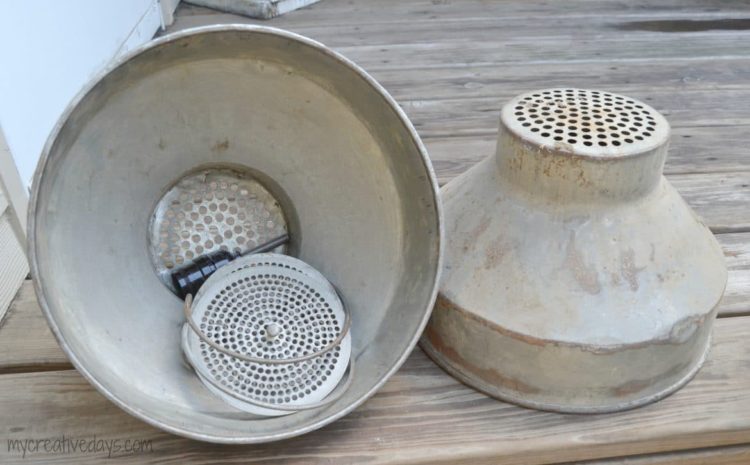 DIY: Galvanized Colanders Lamp Tutorial