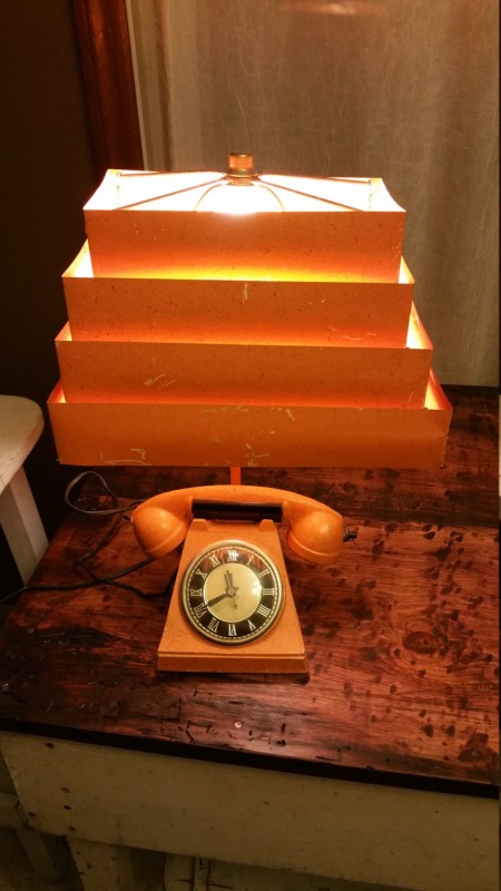 Original Vintage Mid-Century Telephone Lamp