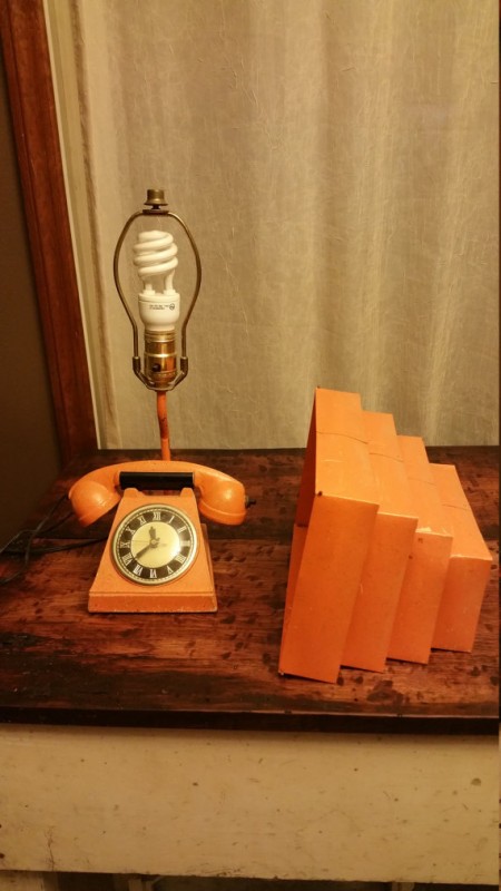 Original Vintage Mid-Century Telephone Lamp
