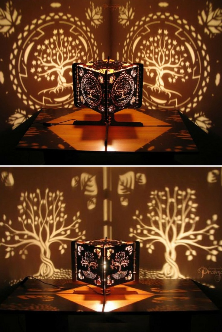 Look what you can do with Wood fragments and Hand-carving 9 - Table Lamps - iD Lights Look what you can do with Wood fragments and Hand-carving