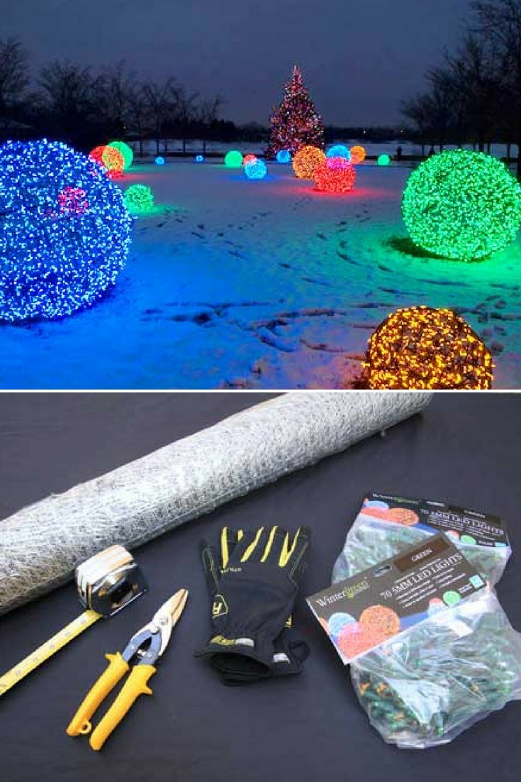 Outdoor Lighting: How to Make Christmas Nice Light Balls