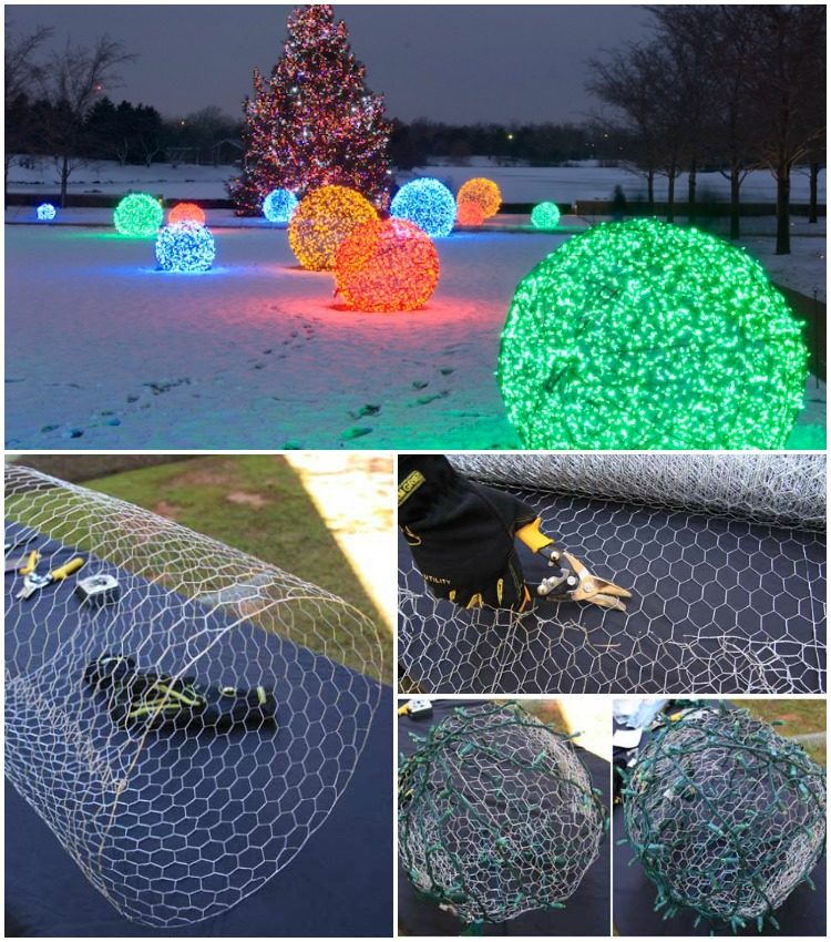 Outdoor Lighting: How to Make Christmas Nice Light Balls!