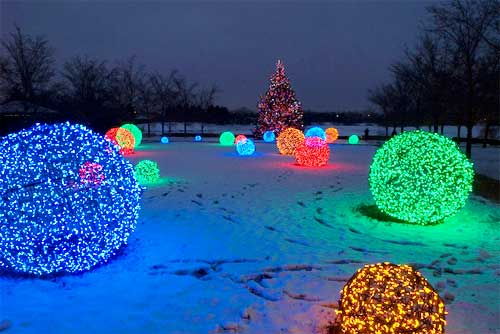 Outdoor Lighting: How to Make Christmas Nice Light Balls