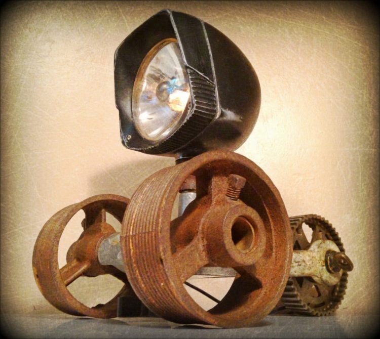 Look at this cute Steampunk Desk lamp
