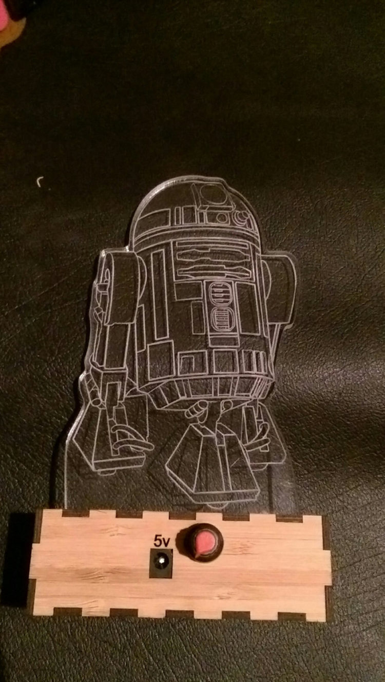 R2-D2 Star Wars Lamp