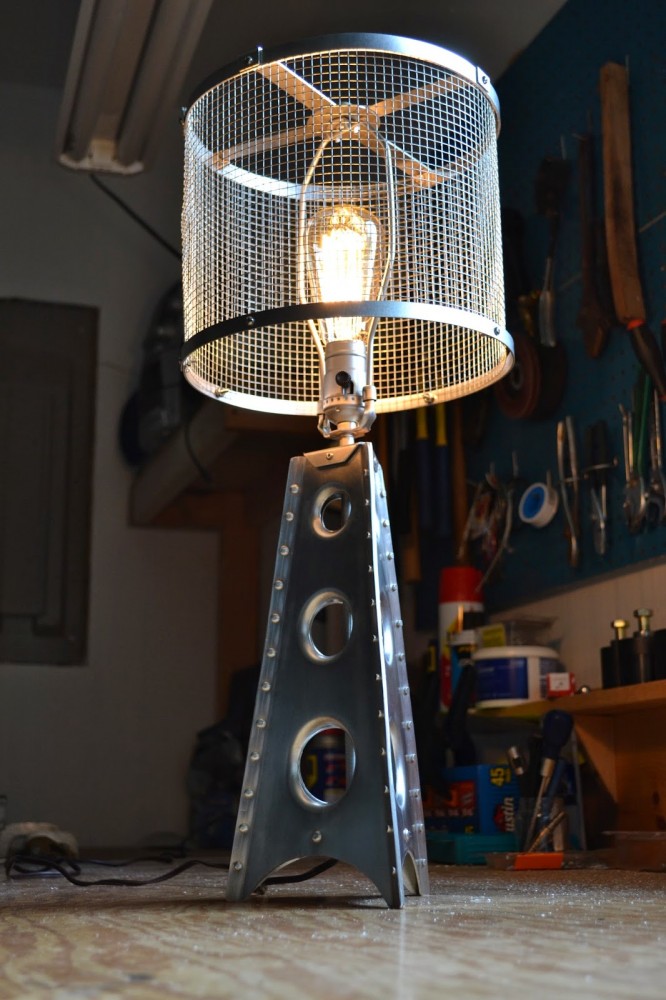 Aerospace Modern Industrial Table Lamp - iD Lights