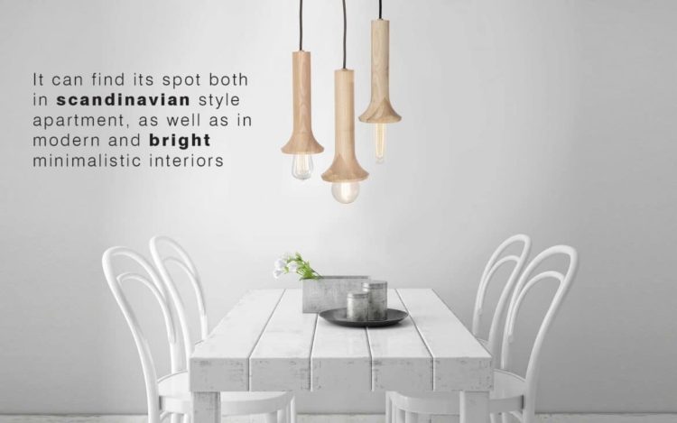 Beautiful & Simple Wood Pendant Lighting 4 - Pendant Lighting - iD Lights Beautiful and Simple Wood Lamp