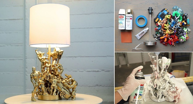 DIY Action Figure Lamp : Tutorial and Video