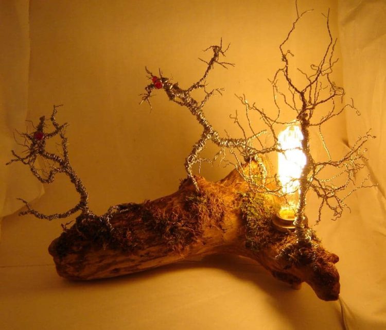 Original Driftwood Desk Lamp