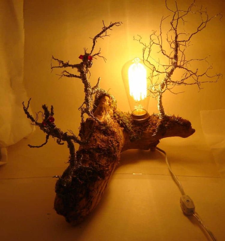 Original Driftwood Desk Lamp