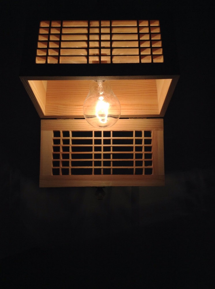 Wooden Rectangular Lamp Shade