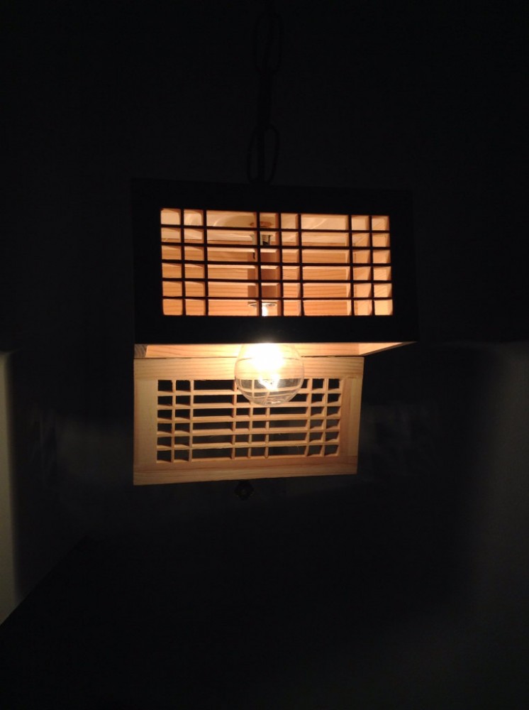 Wooden Rectangular Lamp Shade