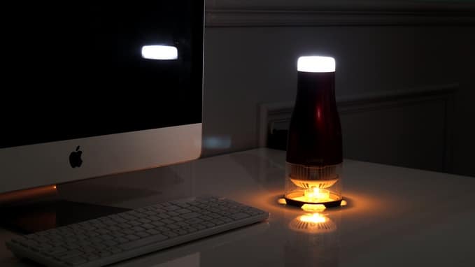 Candle Powered LED Lamp Without any External Power Supply