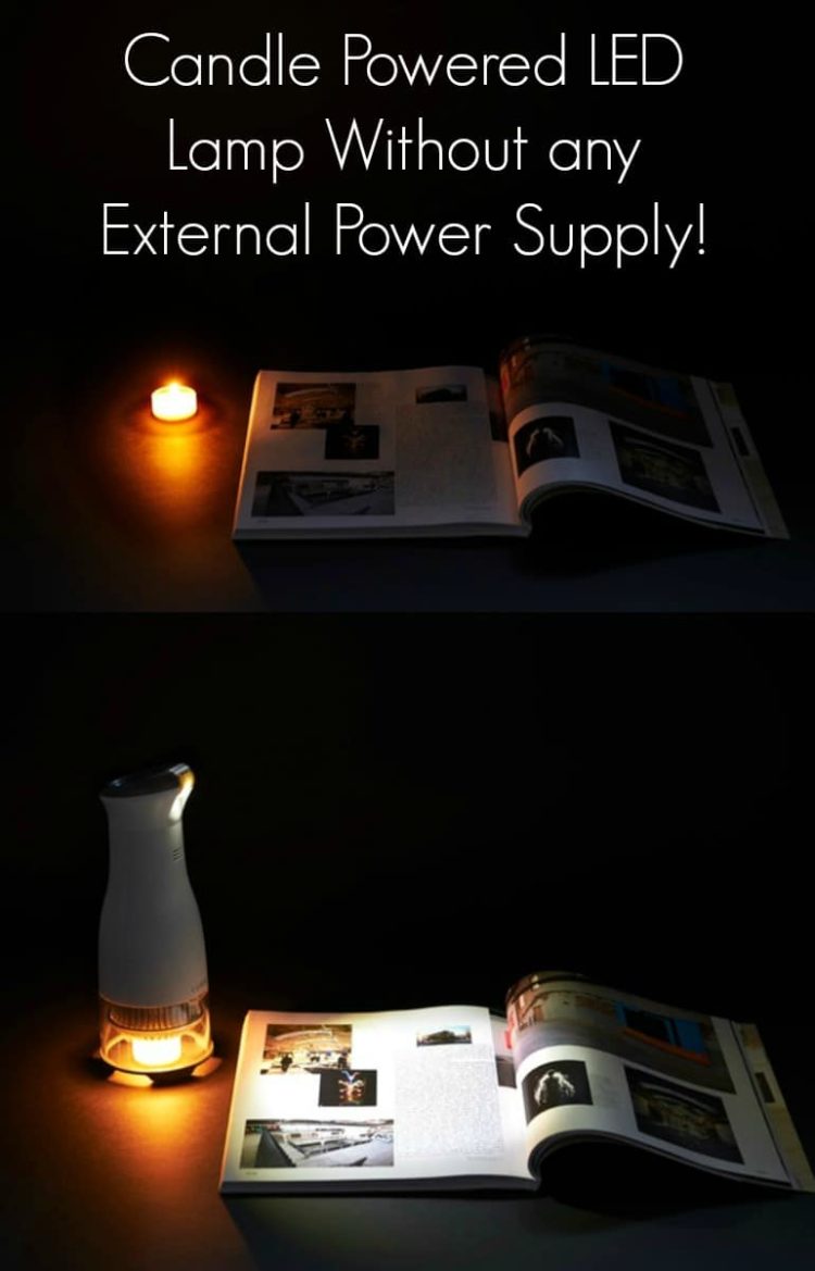 Candle Powered LED Lamp Without any External Power Supply