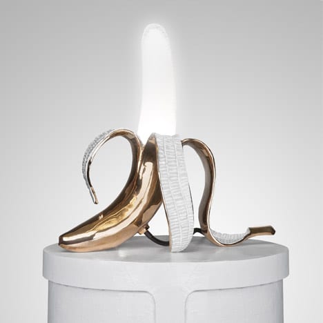 Golden Bronze Banana Lamp