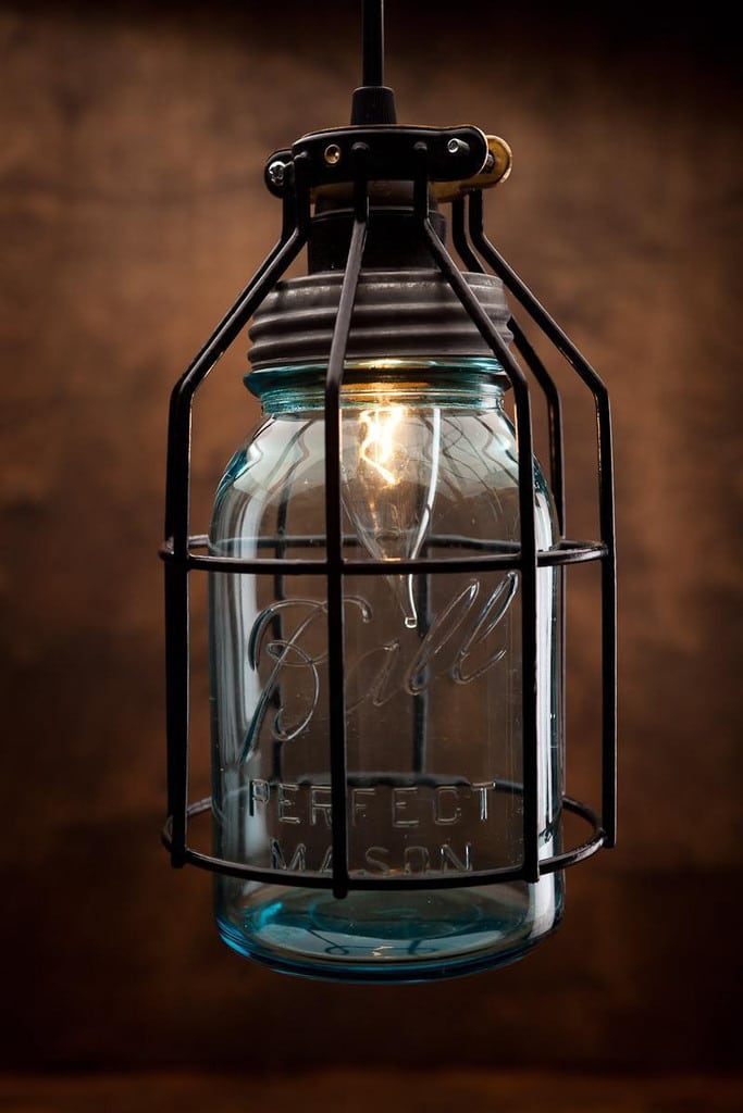 Ball Corporation Mason Jar Vintage Pendant Lamp