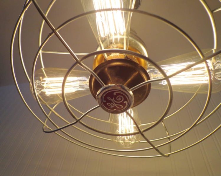 Early 1900's Chrome and Iron Vintage Fan 