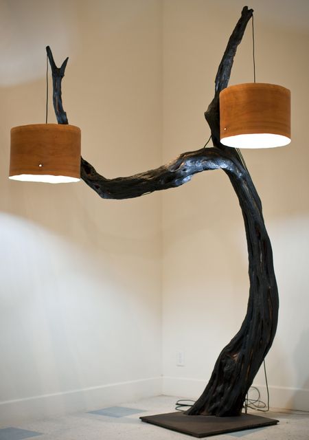 Huge Pendant Lamp with Tree Base