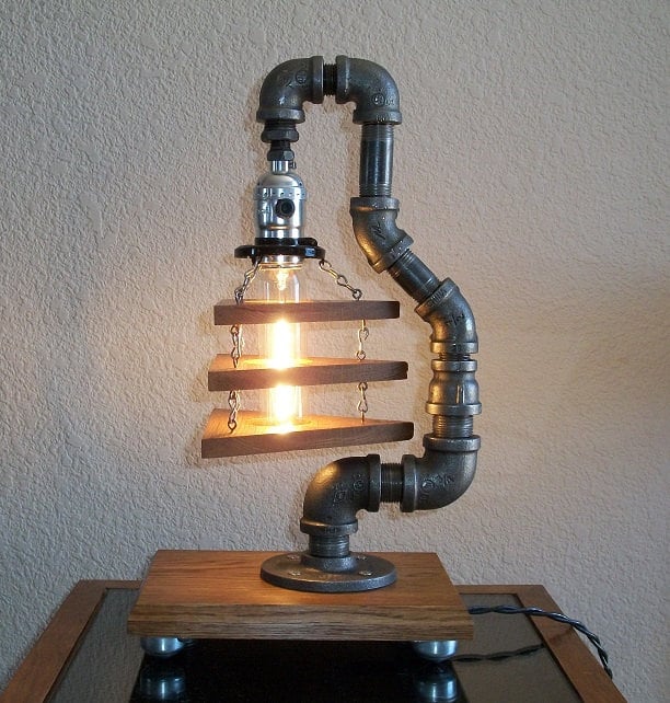 Industrial Art Table Desk Lamp