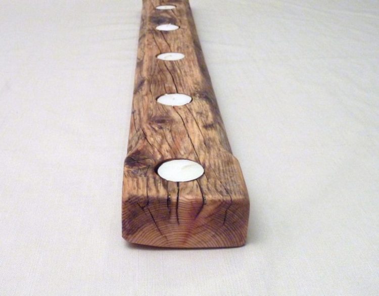 Huge Rustic Wooden Candles holder