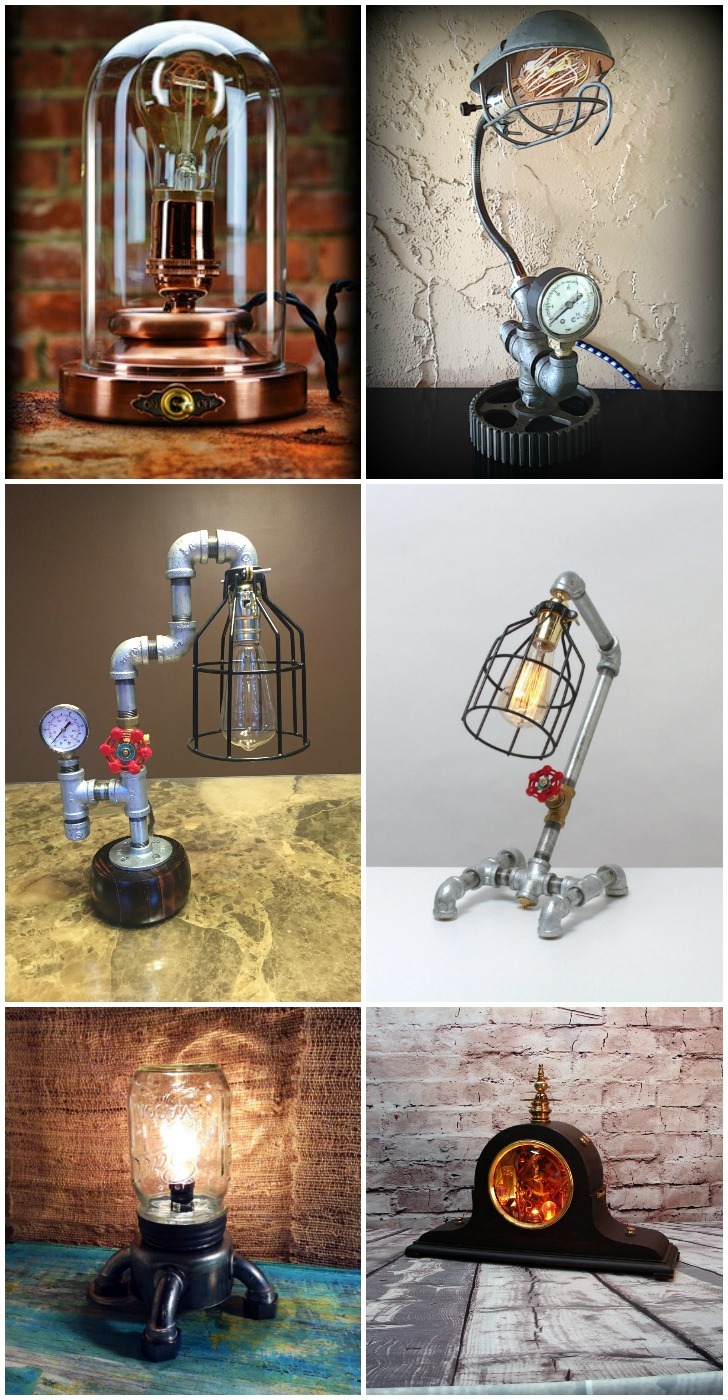 10 Amazing Steampunk Desk Lamps