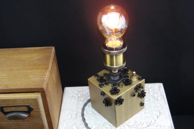 steampunk desk lamp