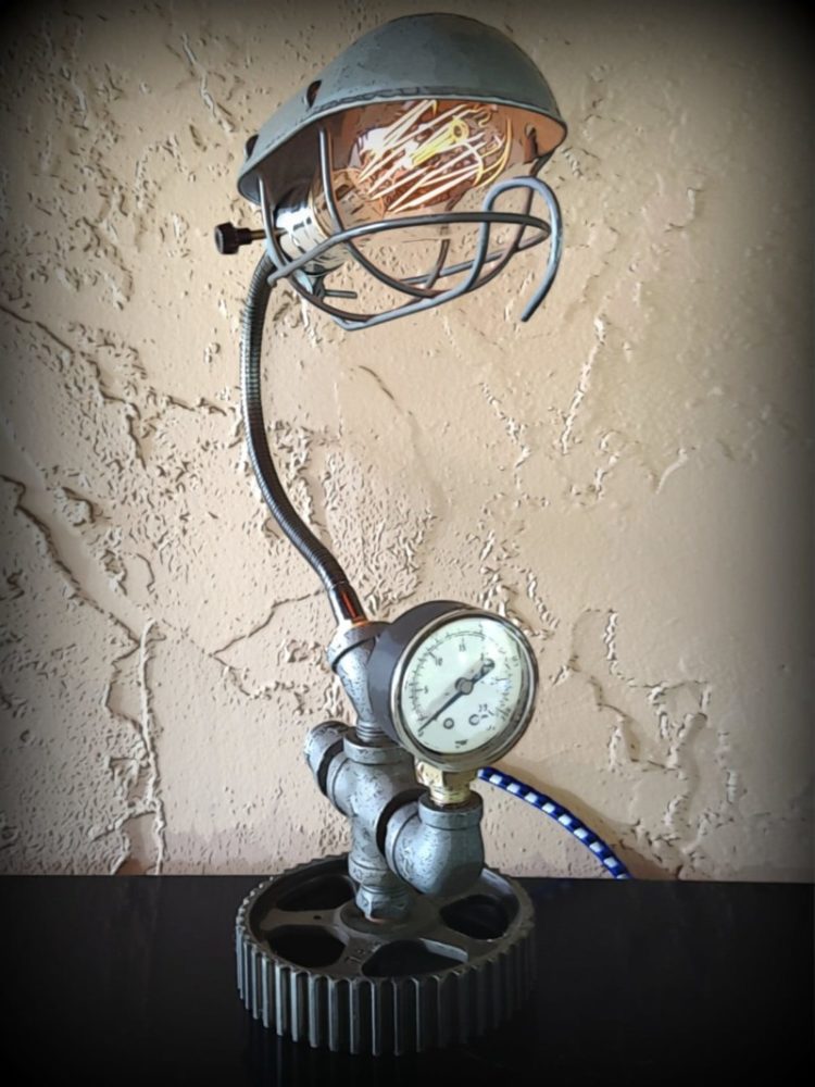 steampunk desk lamp