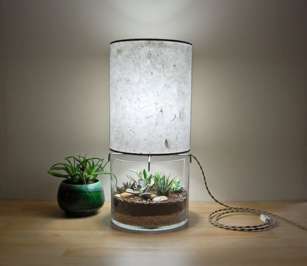 Handmade Terrarium Paper Table Lamp