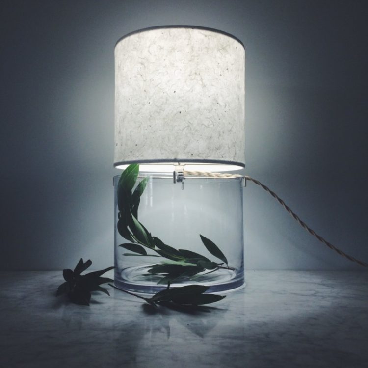 Handmade Terrarium Paper Table Lamp