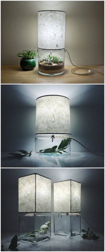 Handmade Terrarium Paper Table Lamp11