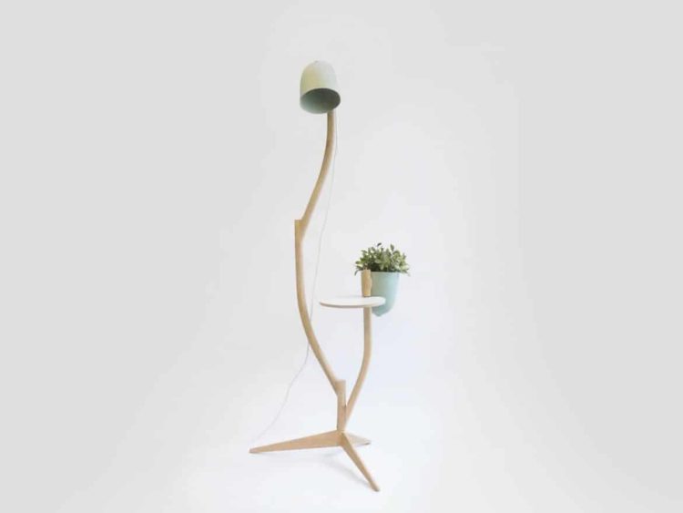 Multi Purpose Branch Out: Table, Flower Pot and Floor Lamp In One