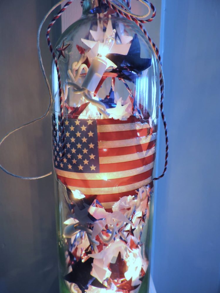 Patriotic 4th of July Lamps