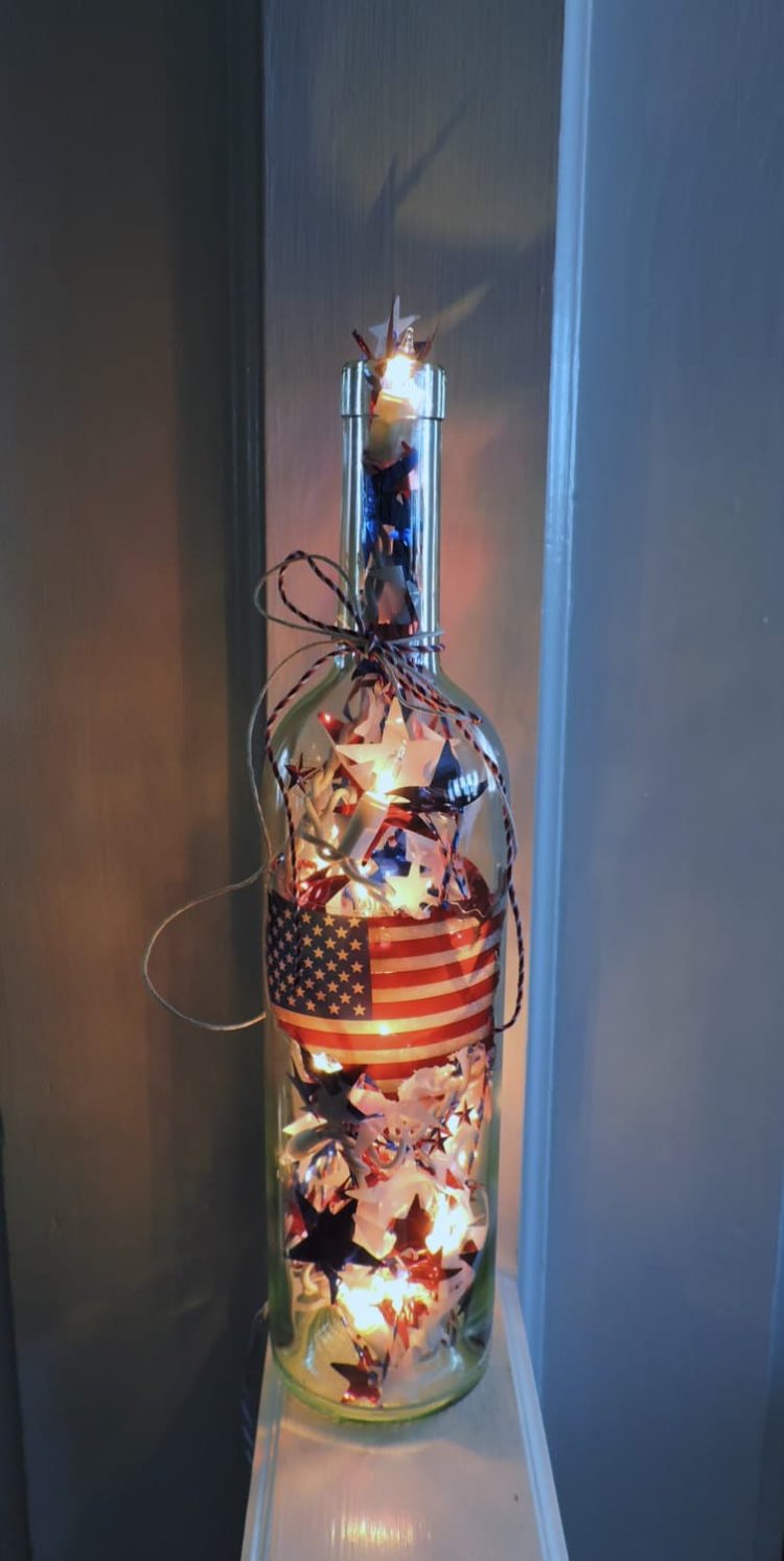 Patriotic 4th of July Lamps