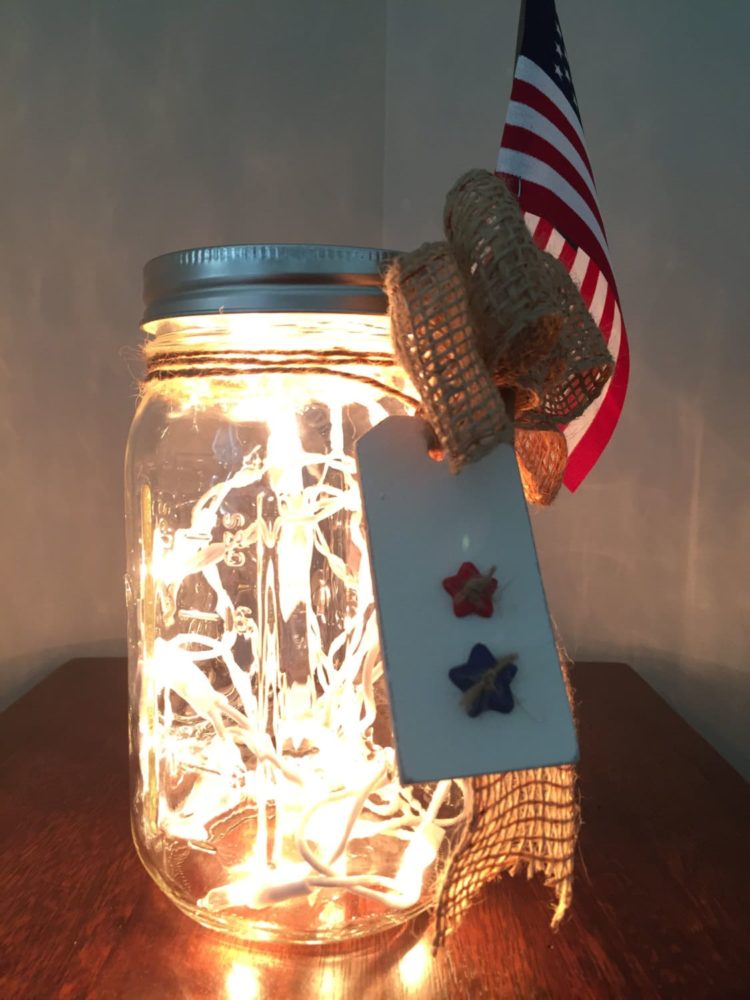 Patriotic 4th of July Lamps