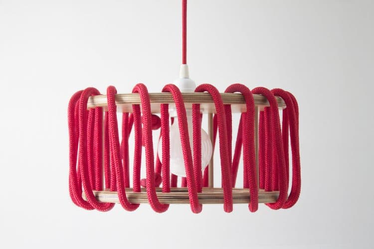 Wood and Elastic Macaron Pendant Lamp