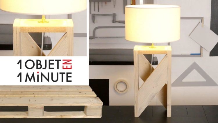 1 min Tutorial: Making a Design Lamp with One Pallet