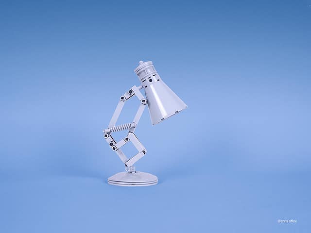 Cute Pixar Desk Lamp made with LEGO