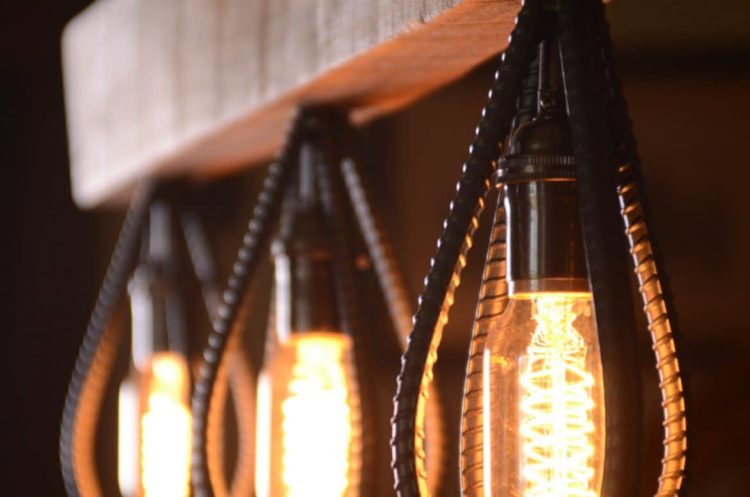 Industrial Barn Wood Light Fixture