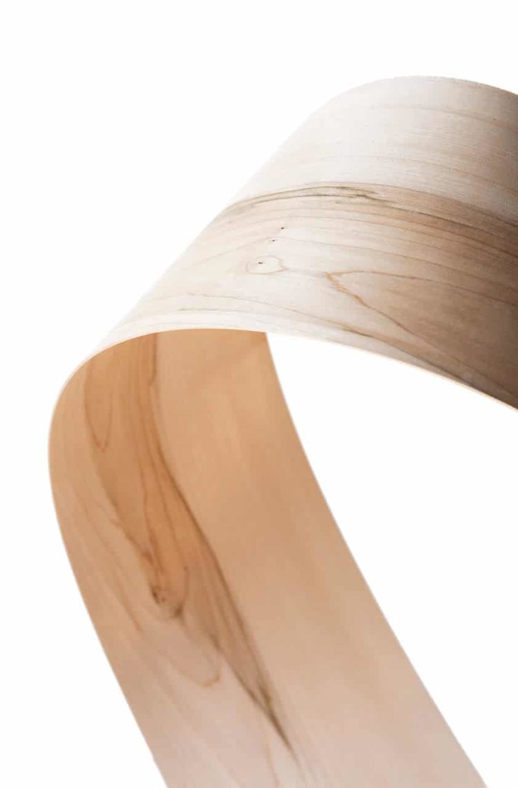 Wood Table Lamp Inspired by Natural Organic Shapes