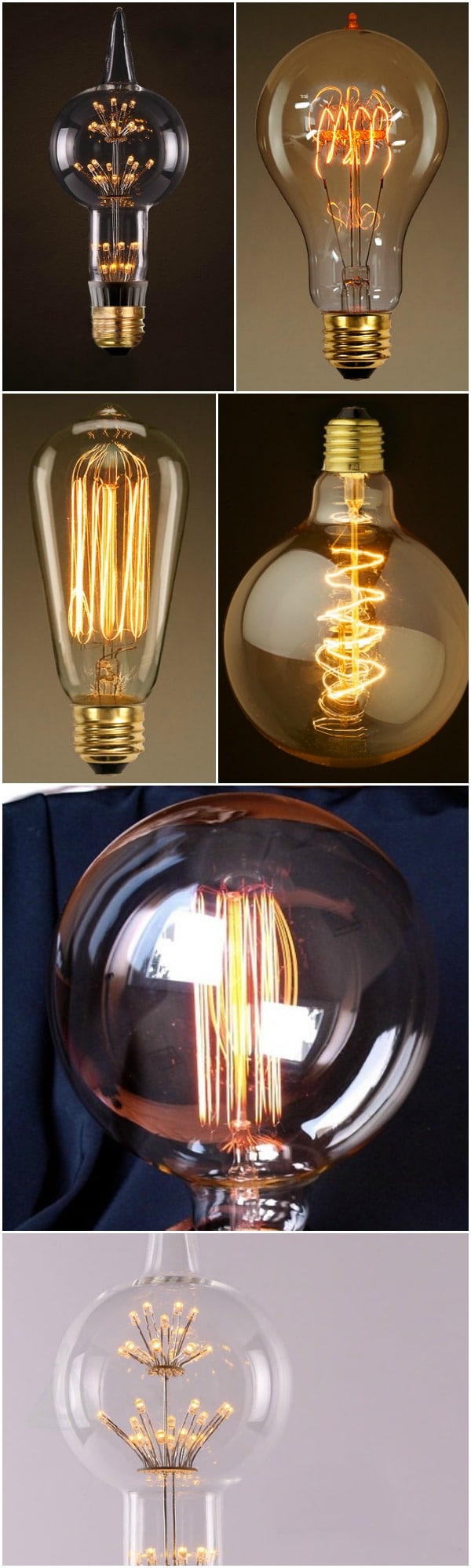 10 Edison Light Bulbs Comparative