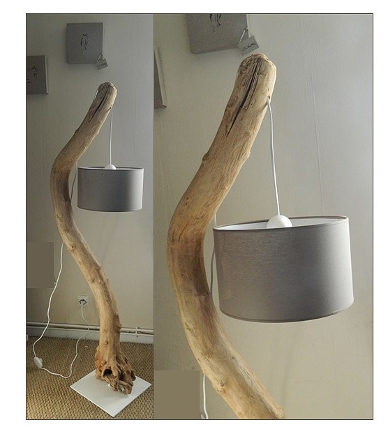 Simple and Easy Driftwood Floor Lamp Tutorial